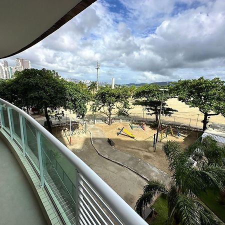 桑托斯Ap Pe Na Areia Vista Parcial Mar公寓 外观 照片